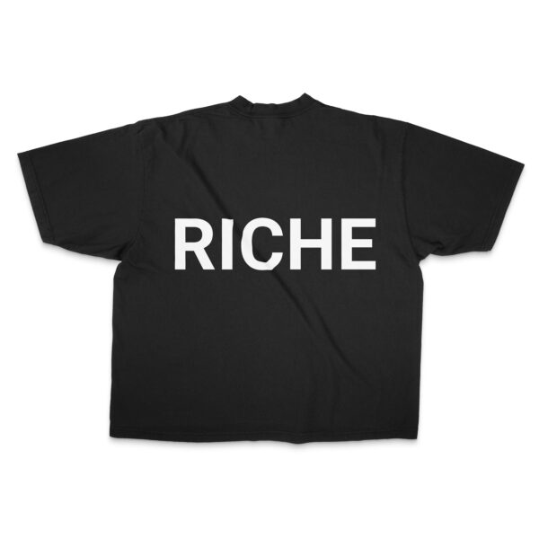 Drop Shoulder T-Shirt Noir – Image 2
